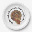 Search for milk and cookies plates Santa claus