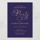 Search for navy and gold engagement party invitations Modern