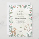 Search for winter woodland baby shower invitations Greenery