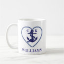 Search for nautical wedding mugs Heart