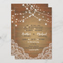 Recherche de bois et dentelle mariage invitations Pour elle