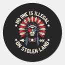 Search for illegal immigrant stickers Stolen land