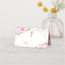 Search for pink place cards First communion