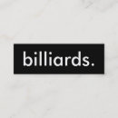 Search for billiard business cards Pool hall