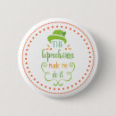 Search for st patricks day buttons White