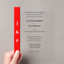 Recherche de rouge clair invitations Géométrique