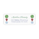 Recherche de red bow return address labels Aquarelle