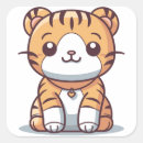 Search for tiger design stickers Cute