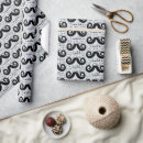 Search for mustache wrapping paper Hipster