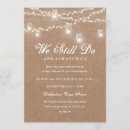 Search for rustic vow renewal invitations String lights
