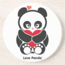 Recherche de panda dessous de verres Vert
