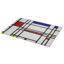 Search for modern art cutting boards Red