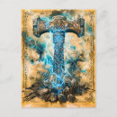 Recherche de mjolnir cartes postales Thor