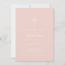 Recherche de rose et blanc baptême invitations Fille