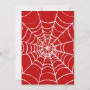 Search for red halloween invitations Spider web