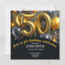 Search for golden 50th birthday invitations Party