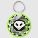 Search for alien round keychains Retro