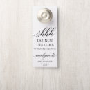 Search for do not disturb door hangers wedding favours