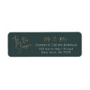 Search for gold foil return address labels Minimalist