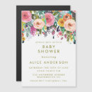 Search for magnetic baby shower invitations Flowers