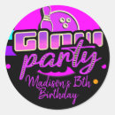 Recherche de neon party stickers Bowling
