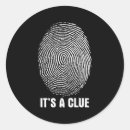 Search for detective stickers Clue