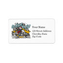 Search for auto racing return address labels Sports
