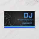 Recherche de affaires du dj cartes visite Bleu
