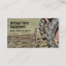 Recherche de tracteur vintage cartes visite Affaires