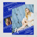 Search for royal blue graduation invitations Stripes