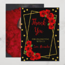 Search for red and black thank you cards Mis quince anos
