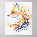 Search for fox paintings posters Illustration