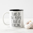 Search for fencing mugs Funny