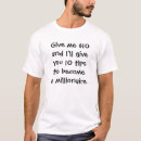 Search for millionaire mens tshirts humour