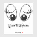 Search for big eyes stickers Black and white