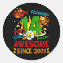 Search for 14th birthday stickers Old