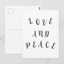 Search for peace stuff postcards Love and peace
