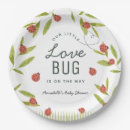 Search for bug paper plates Baby girl