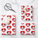 Search for red panda wrapping paper Heart