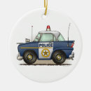 Search for police car ornaments Emergency