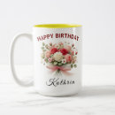 Search for happy birthday flowers mugs Mom