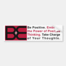 Search for think positive bumper stickers Thinking