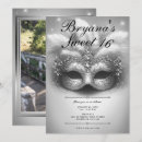 Search for silver masquerade invitations Party