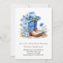 Search for blue cowboy boots baby shower invitations A little cowboy