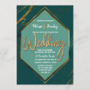 Search for mint green and gold wedding invitations Simple