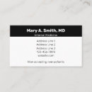 Search for physician business cards Clinic