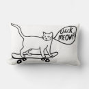 Search for black and white cat pillows Kitten