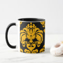Search for yellow and black mugs Girly