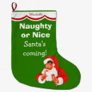Search for naughty or nice christmas stockings Candy cane