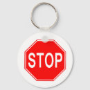 Search for street sign keychains Stop